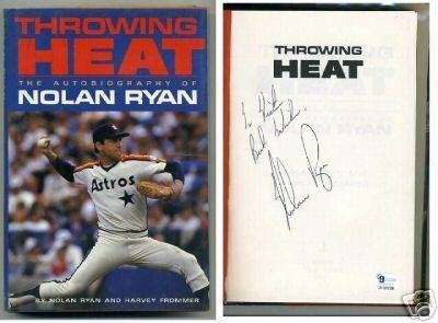 Nolan Ryan Texas Rangers Signed Autograph Book GAI - Autographed MLB Magazines