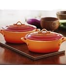 Review Moda  / Set of 2 Volcano Oval Casseroles By Moda - 16 oz