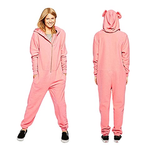 レディースファッション カジュアル エレガント スウィート 秋冬物 小さいサイズ 大きいサイズ ジャンプスーツ ワンピース チュニック ジッパー 長袖 長ズボン フリース フード 耳付き つなぎ レトロ 美脚 スリム 通勤 通学 旅行 セレブファッション かわいいスカーフ付き AT1107