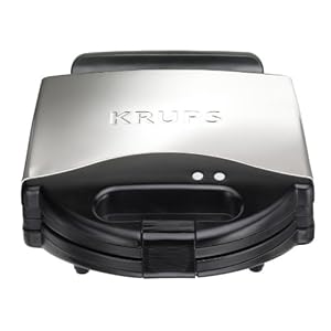 Krups 654-75 WaffleChef 4-Slice Belgian Waffle Maker