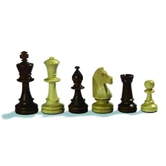 Schachfiguren, Staunton Design, Holz (Ahorn), KH 78, gewichtet, im Polybeutel