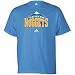 adidas Denver Nuggets Light Blue Primary Logo T-shirt