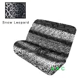 Universal-fit Animal Print Bench Seat Cover - Snow Leopard