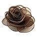 Merdia Women's Lovely Silk Flower Hair Clip Rose Brooches [Jewelry]