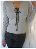 Lace up Long Sleeve Tee
