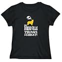 T-Shirt Womens Black " MY Border Collie THINKS I AM GREAT " Dogs