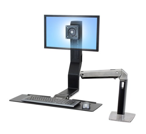 Ergotron WorkFit A Single LD LCD-Monitor Sit-Stand Workstation bis 61 cm (24 Zoll) schwarz Preisvergleich
