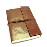 Leather Journal Notebook Large Embossed 135 x 185mm