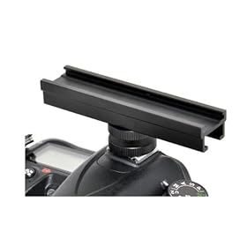 JJC Cold Shoe Flash Extension Bar CS15 150MM For Canon , Nikon , Sony . Olympus , Pentax Digital SLR cameras