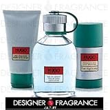 HUGO GREEN by Hugo Boss - 3.3 oz EDT Spray, 2.4 oz Deodarant Stick, 2.5 oz Aftershave Balm - GIFT SET