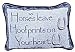 Horses Leave Hoofprints Decorative Tapestry Toss Pillow