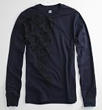 Dc Shoes Falling Long Sleeve Tee - Navy X Lrg