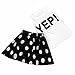 Jastore® Girls Letter YEP Clothing Sets Vest+Short Dot Skirt Kids Clothes (6-7T)