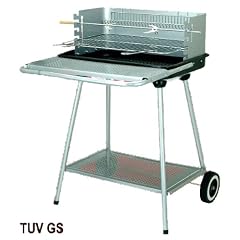 NERD� T�V GS gepr�fter Edelstahl Familien Grill mit Grillspiess und Ablage