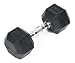 j/fit 25lb Rubber Hex Dumbbell (Single)