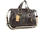 Oriano Large Brown Leather East West Work Bag A4