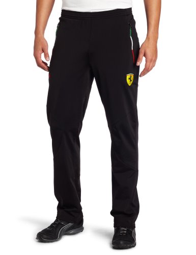 Puma Apparel Men's Scuderia Ferrari Track Pants, Black, X-Large