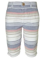 Autograph Pure Cotton Striped Shorts