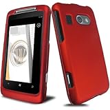 Red Rubberized Hard Protector Case for AT&T HTC Surround