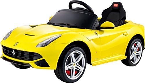 New 2015 Exclusive Sport Ferrari F12 12v Power Wheels, Electric Ride on Car, Toy with Remote Control - Yellow