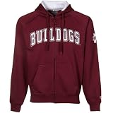 NCAA Mississippi State Bulldogs Maroon Automatic Full Zip Hoody Sweatshirt