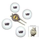 NCAA Louisiana State University 4-Pack Team Golf Ball Gift Set