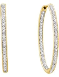 0.51CTW DIAMOND FASHION HOOPS