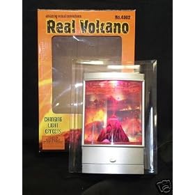Real Volcano Nature Lava Fire Motion Lamp Night Light by SuperToBuy.com