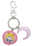 Sailor Moon Sailormoon and Crescent Moon Symbol Metal Keychain by Great Eastern