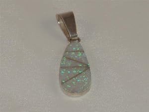 White Opal Fashion Jewelry Pendant - PD-0028