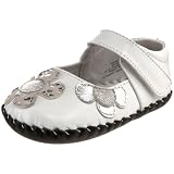 pediped Originals Abigail Mary Jane (Infant),White/Silver,Medium (12-18 Months)