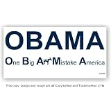 AntiObamaOneBigA$$MistakeAmericaBumperSticker
