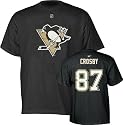 Sidney Crosby Black Reebok Name and Number Pittsburgh Penguins T-Shirt