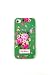 Green Rose Plastic Hard Back Case Cover for iPhone 4