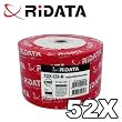 Ritek Ridata White Inkjet Hub Printable 52X CD-R Blank Media 50 Pack