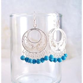 Click here to buy Bohemian Sterling Silver and Stone Earrings by Sosi B..