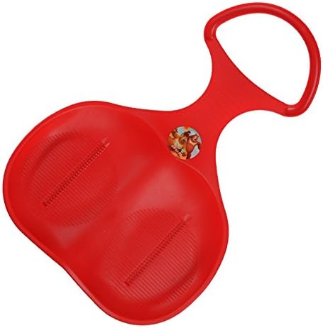 HULIBO Snow Sled For Kids & Adults Snow Toys, Grass Skiing Board For Kids & Adults, Sand Sled And Sliding Sand Plate, Outdoor Toys & Games For Kids & Adults (Red)