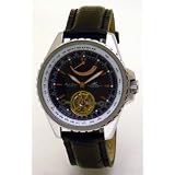 Adee Kaye Mens 35 Jewels Automatic Open Heart Tourbillon Power Reserve Watch Model AK-1097 by Adee Kaye
