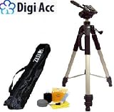 DIGI 57 Camera Tripod with Carrying Case For The Sanyo Xacti VPC-CG9, HD1010 Camcorders