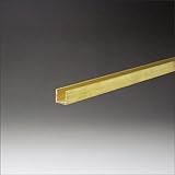 e-kanamono 真鍮チャンネル 1.2x12.4x12.2x3000mm 生地(表面処理なし)