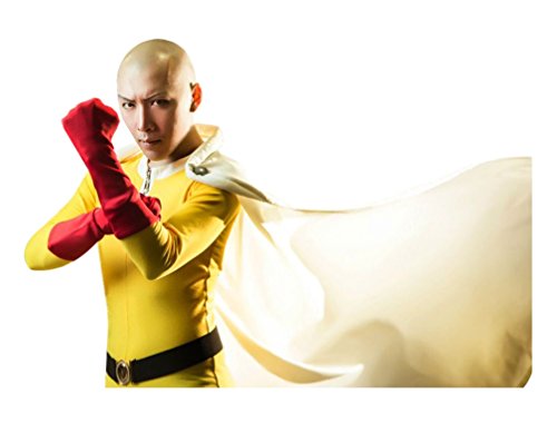 Dazcos Premium Anime One Punch Man Saitama Cosplay Costume Full Sets