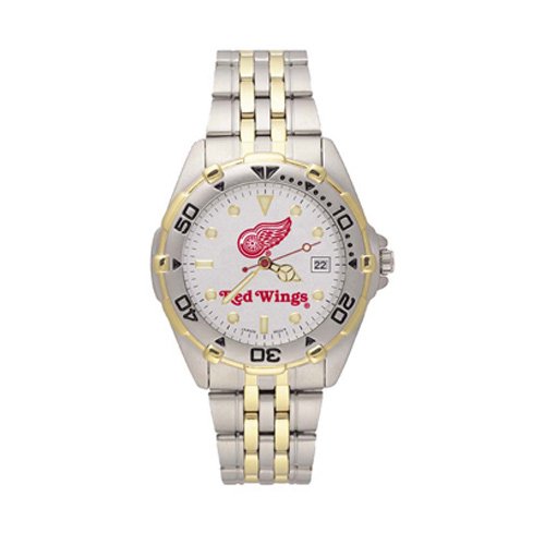 Logo Art Detroit Red Wings Men's Elite Watch W/Stainless Steel Band