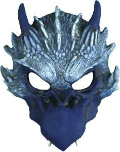 Dragon Half Mask - Blue Accessory