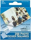 Pioneer Photo Squares Self Adhesive 250/Pkg White 1/2