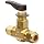 Parker VQ Series Brass Toggle Valve, Inline, Toggle Handle, PTFE Stem, A-Lok Compression Fitting