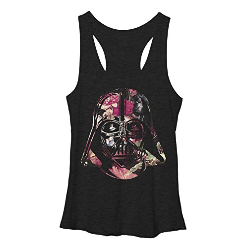 Star Wars Floral Print Vader Womens Graphic Racerback Tank