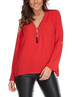 Fleur Bleue Blusa Lolita (Rojo)