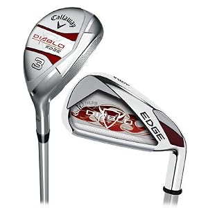 Callaway Golf Diablo Edge Hybrid Irons Combo, Set of 8 (Left Hand, 4H, 5H, 6PS, Graphite, Ladies)