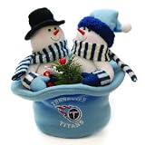 12" NFL Tennessee Titans Plush Snowmen Top Hat Christmas Table Decoration
