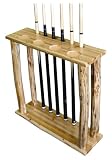 Rush Creek Log Cabin Style 6-Cue Floor Rack